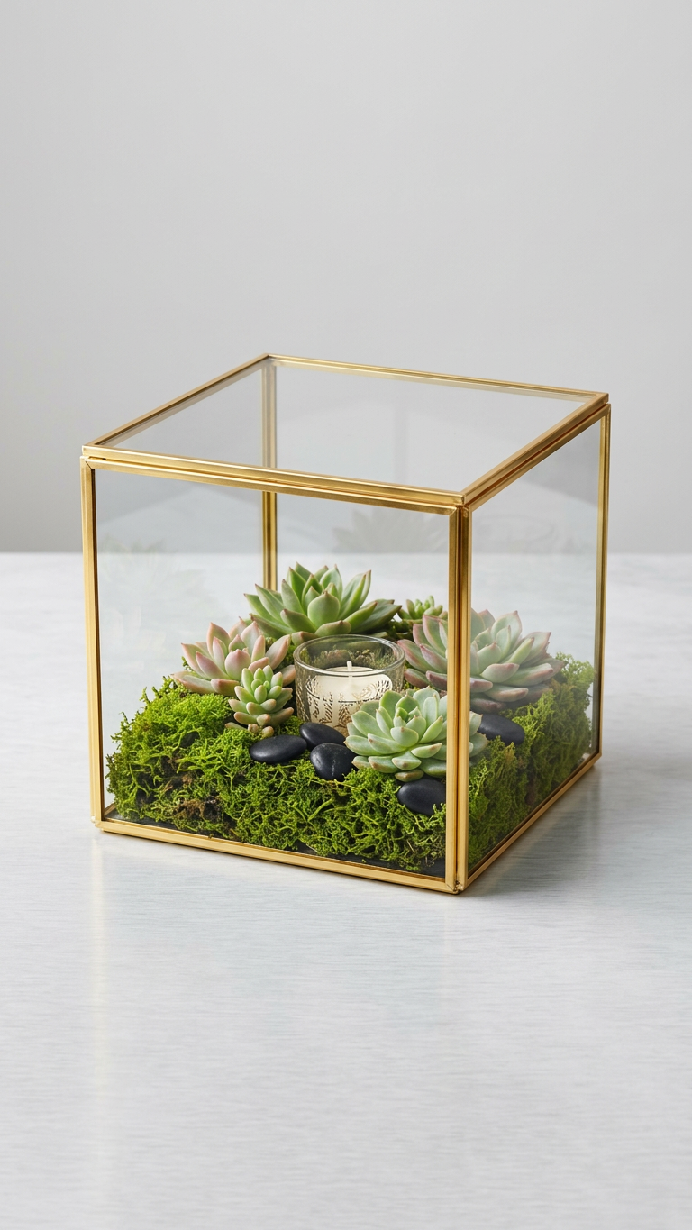 SQ Glass T-Light Votive